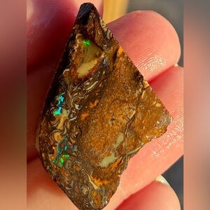 41ct Beautiful Australian Boulder Opal Double Sided Rough Gemstone Specimen SS
